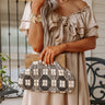 Fun Details Beaded Clutch In Black Image - 1