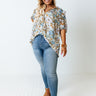 Sweetest Blooms Shift Top In Airy Blue Curves Image - 1