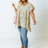 Garden Gorgeous Babydoll Top In Primrose Yellow Curves Image - 1