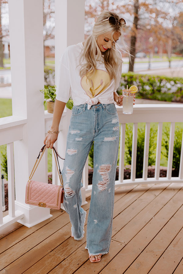 The Lucee High Waist Distressed Jean