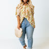 Sweetest Blooms Shift Top In Lime Curves Image - 1