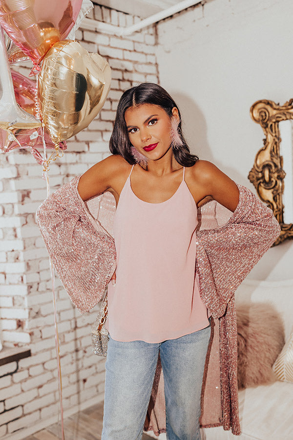 Pools And Pina Coladas Tank In Blush