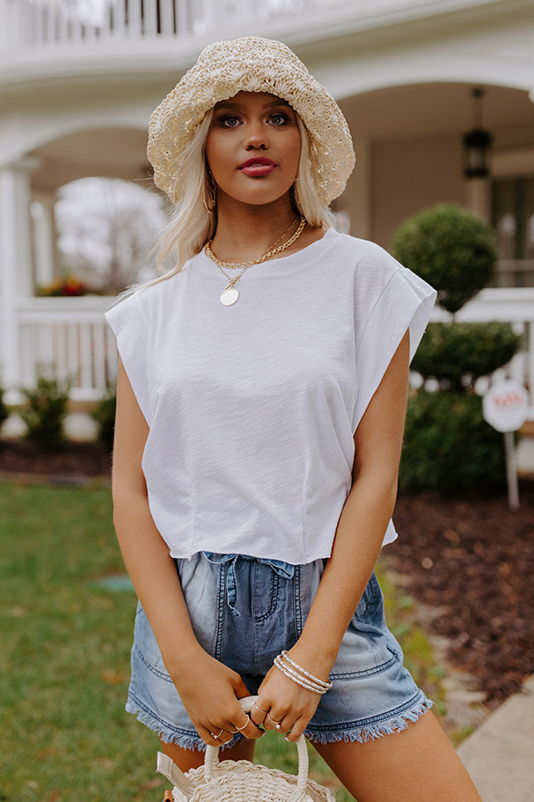 Down To Lounge Shift Tee In White