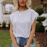 Down To Lounge Shift Tee In White Image - 1