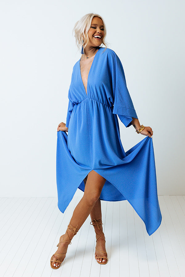 Wonderful Waves Maxi In Blue Image - 2