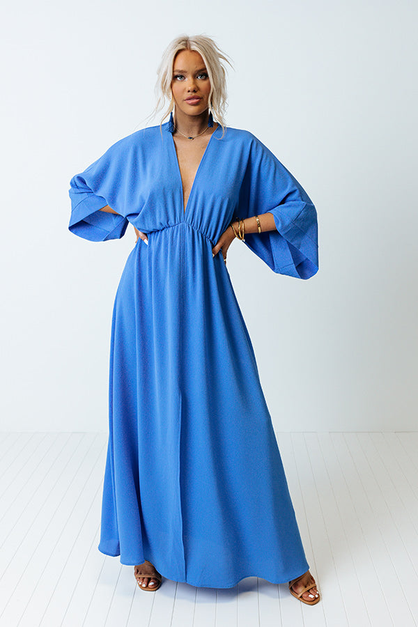 Wonderful Waves Maxi In Blue