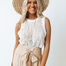 Oceans Away Knit Top In Ivory Image - 1