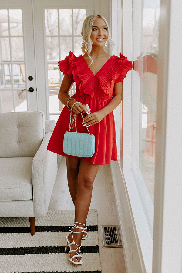 Tulum Toasts Dress In Red
