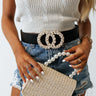 Martini Nights Faux Leather Belt In Black Image - 1