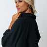 Living In London Hoop Earrings In Black Image - 1