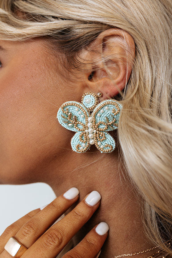 Butterfly Garden Beaded Earrings Image - 2