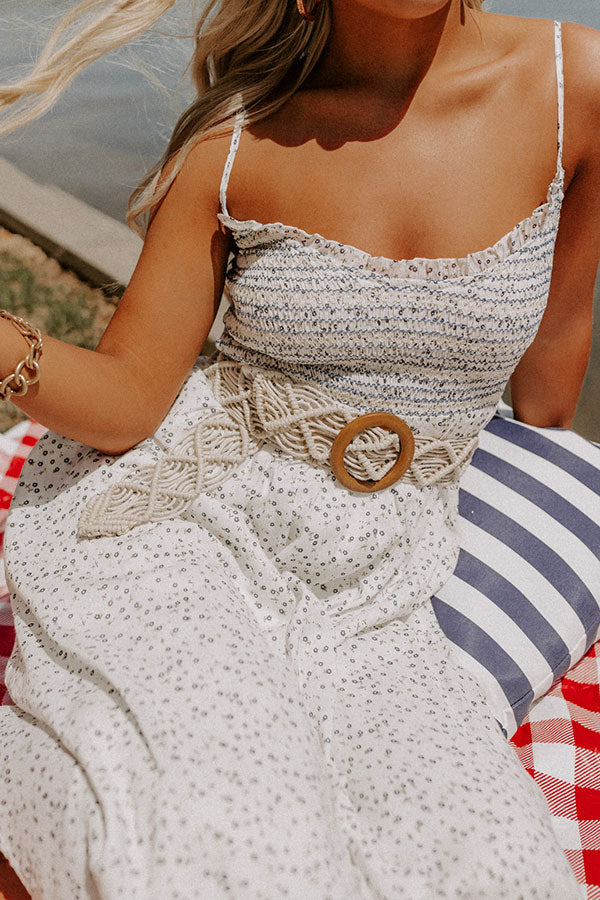 Dune Dreaming Woven Belt in Ivory