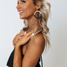 London Estate Hoop Earrings In Black Image - 1