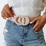 Martini Nights Faux Leather Belt In Blush Image - 1