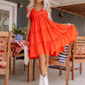 Celebrate Together Smocked Dress in Scarlet Image - 1