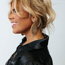 Instantly Impressed Beaded Earrings In Gold Image - 1