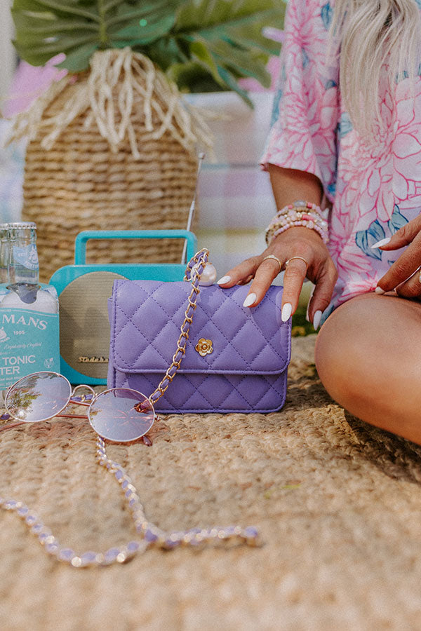 Trials Of True Love Faux Leather Purse In Lavender