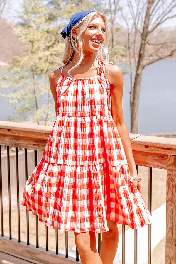Countdown To The Weekend Gingham Dress Image - 2