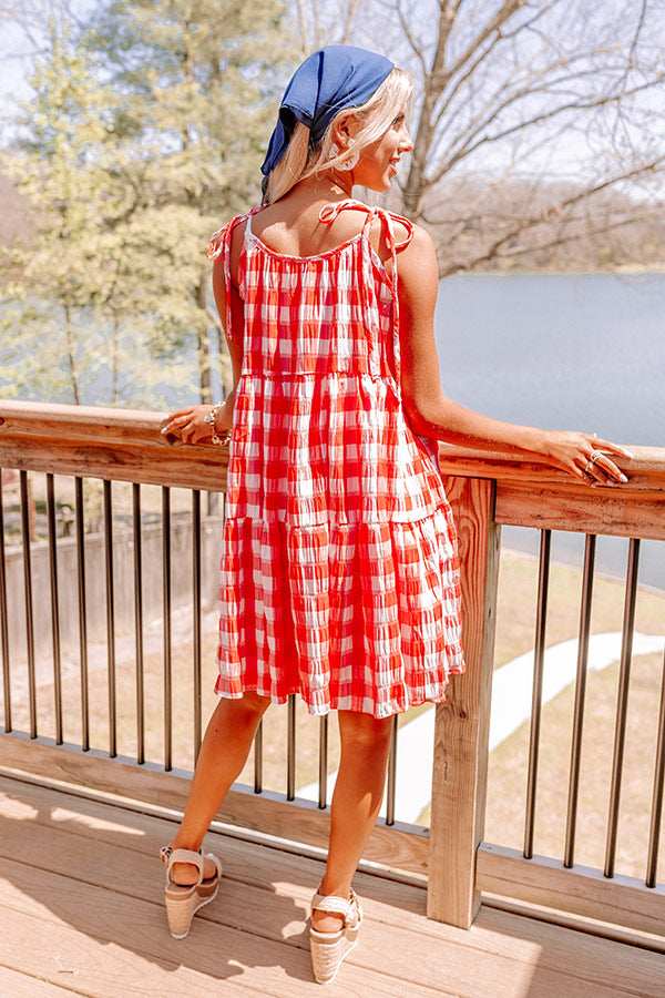 Countdown To The Weekend Gingham Dress Image - 4