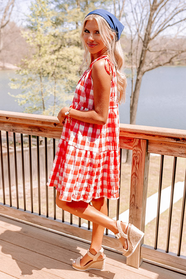 Countdown To The Weekend Gingham Dress Image - 3