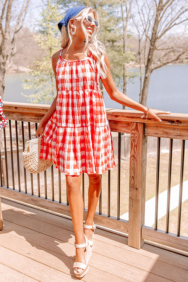 Countdown To The Weekend Gingham Dress Image - 1