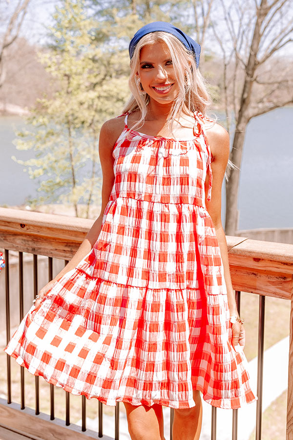 Countdown To The Weekend Gingham Dress Image - 5