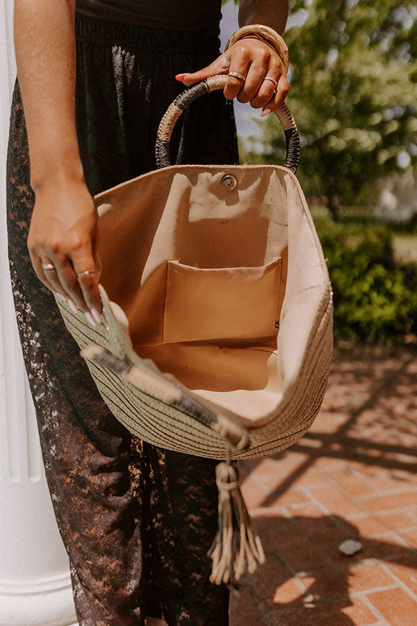 Ride The Tide Woven Tote Image - 4