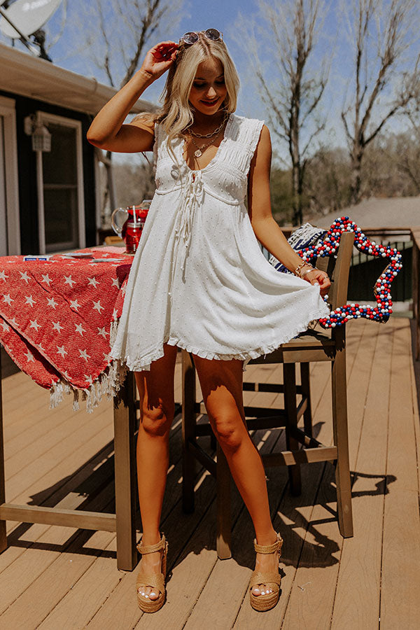 The Real Fling Babydoll Dress In Cream