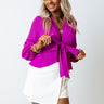 Weekend Wow Factor Front Tie Top Image - 1