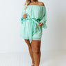 Festival Weather Romper In Sea Glass Curves Image - 1