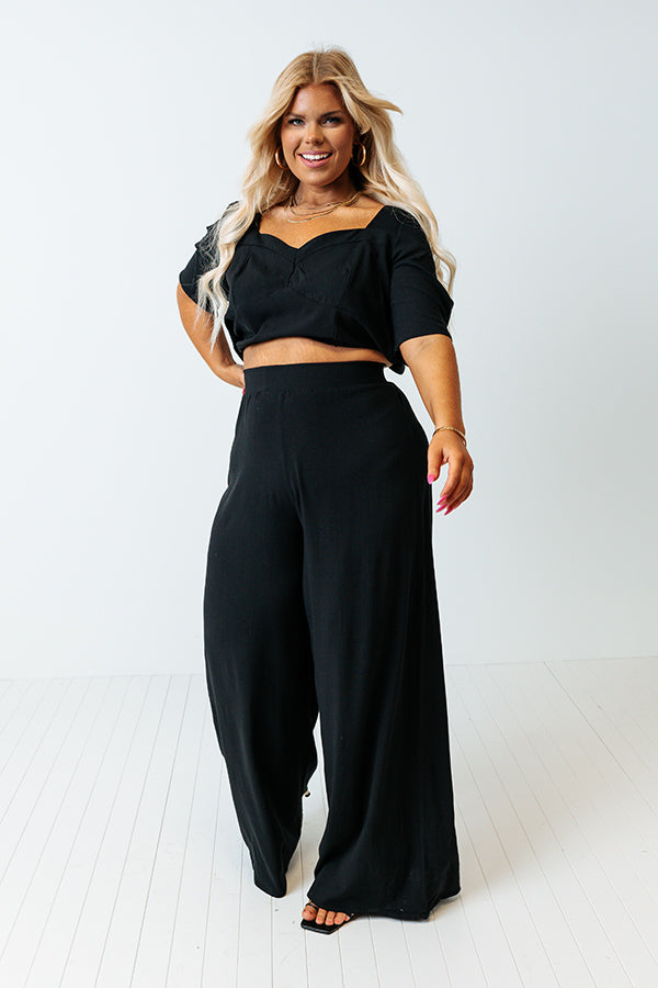 Instantly Impressed High Waist Pants In Black Curves Image - 2