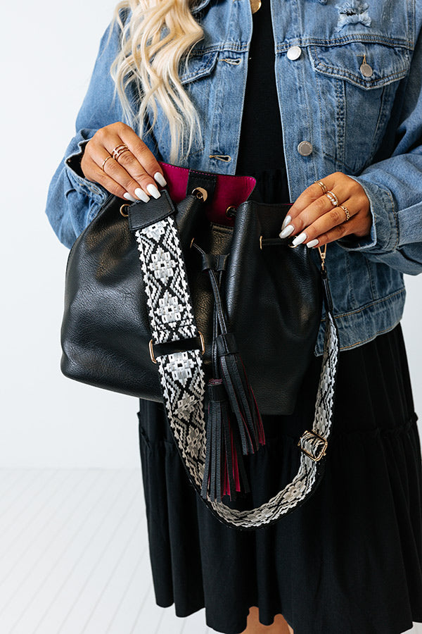 Total Appeal Faux Leather Tote In Black Image - 1