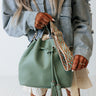 Total Appeal Faux Leather Tote In Sage Image - 1