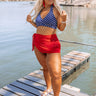 Summer Rhythm Polka Dot Bikini Top in Navy Curves Image - 1