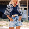 Sea Twirls Embroidered Shift Top Image - 1