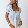 Sweet On Seersucker Babydoll Top Image - 1