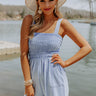 Boat Weekend Smocked Romper In Sky Blue Image - 1