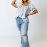 Sweet On Seersucker Babydoll Top Curves Image - 1