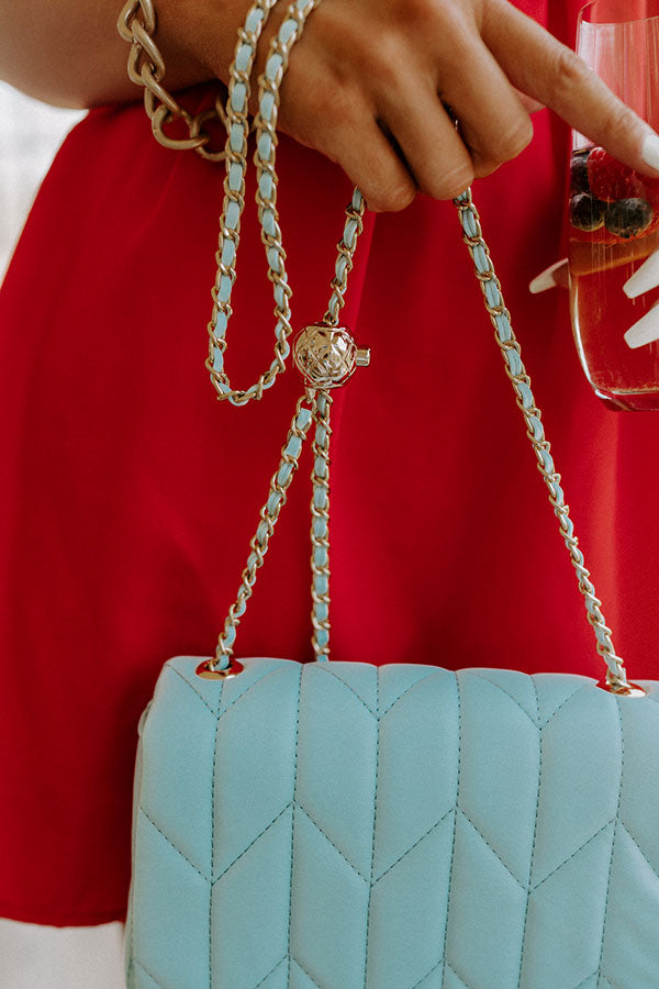 Living In London Faux Leather Purse In Airy Blue Image - 2