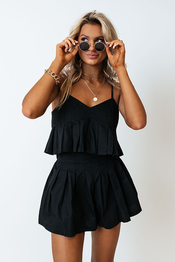 Total Appeal Crop Top In Black