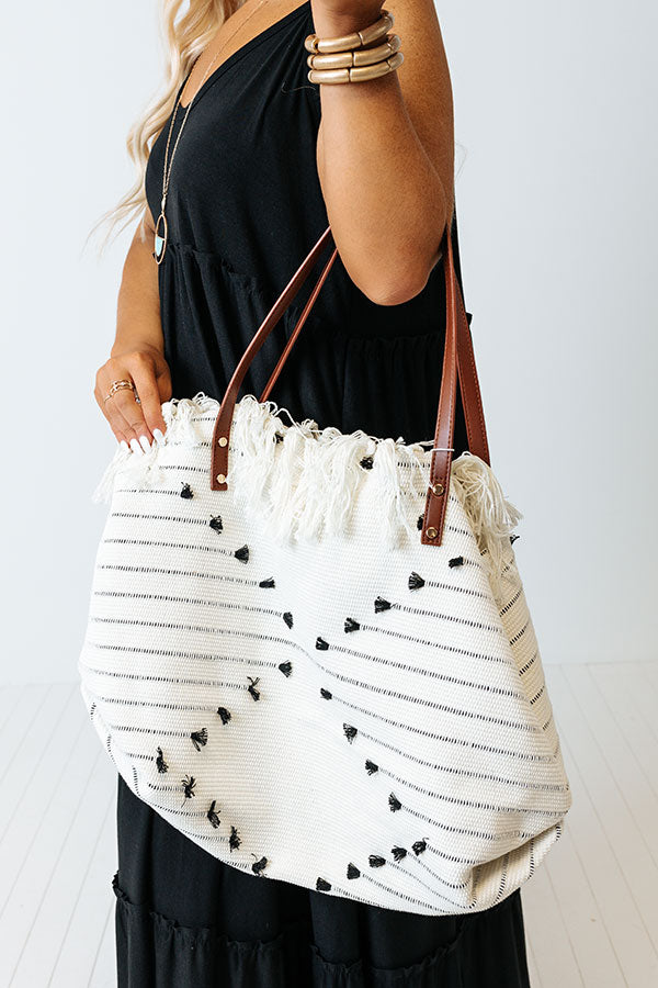 Made For Merriment Woven Tote Image - 1