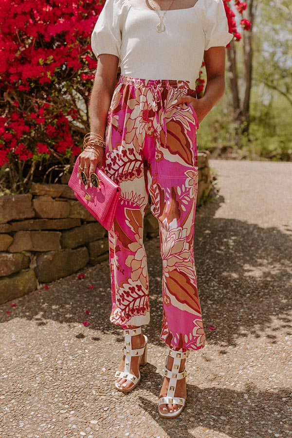 Free To Be Fabulous Floral Joggers Image - 2