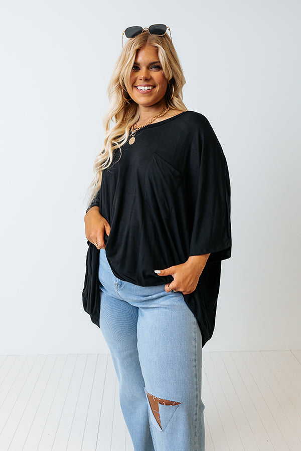 Savor The Sunshine Shift Tee In Black Curves Image - 2