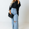 Savor The Sunshine Shift Tee In Black Curves Image - 1