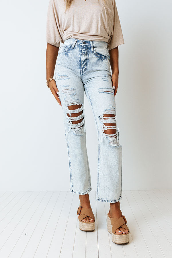 KanCan Jackson High Waist Distressed Jean in Light Wash Image - 1