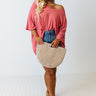 Savor The Sunshine Shift Tee In Rose Curves Image - 1