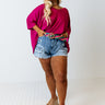 Savor The Sunshine Shift Tee In Fuchsia Curves Image - 1