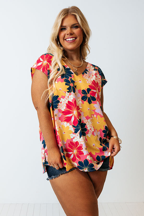 As It Was Floral Shift Top Curves Image - 2