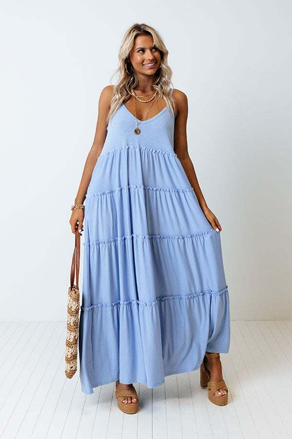 Saturday Strolling Maxi In Sky Blue Image - 2