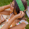 Cabo Beaches Crochet Headband In Green Image - 1